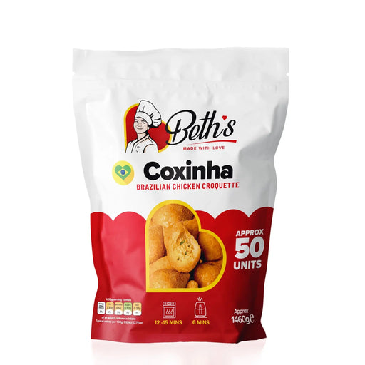 Coxinha Frita e Congelada BETH'S - Pacote com 50 Unidades 