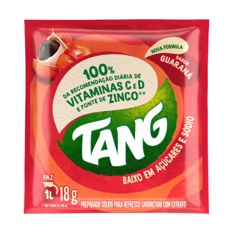 Refresco em Pó de Guaraná TANG - 18g