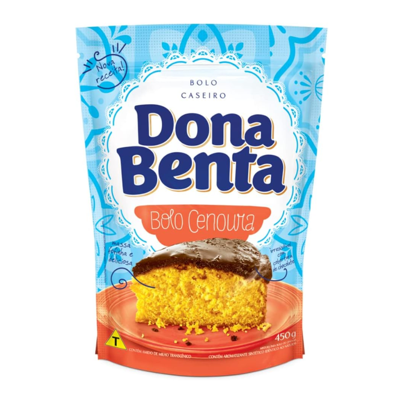 Mistura para Bolo Sabor Cenoura DONA BENTA - 450g