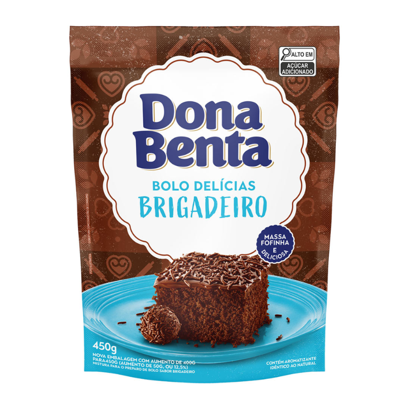 Mistura para Bolo Sabor Brigadeiro DONA BENTA - 450g