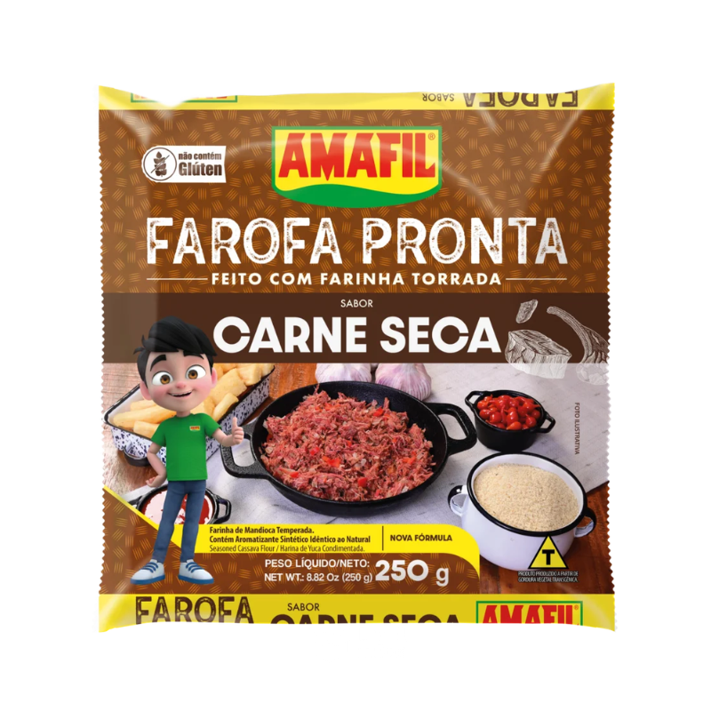 Farofa de Carne Seca AMAFIL - 250g