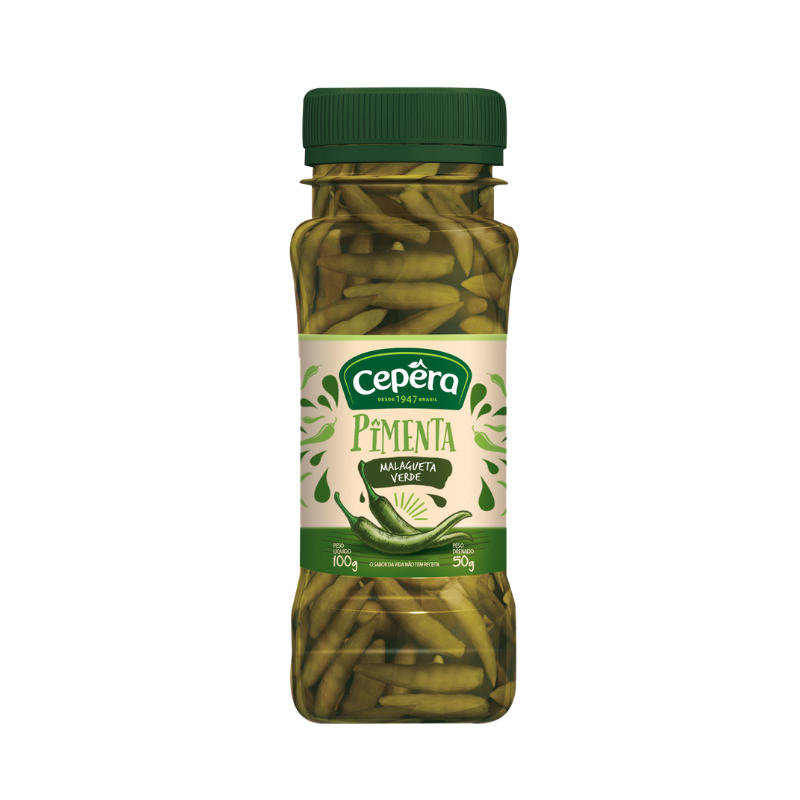 Pimenta Malagueta Verde CEPÊRA - 50g
