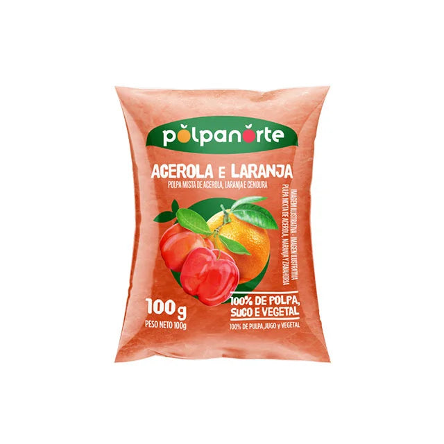 Polpa de Laranja e Acerola POLPANORTE - 100g