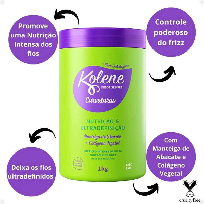 Creme de Tratamento KOLENE Curvaturas - 1kg